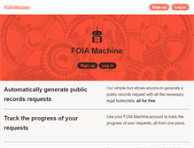 Tablet Screenshot of foiamachine.org